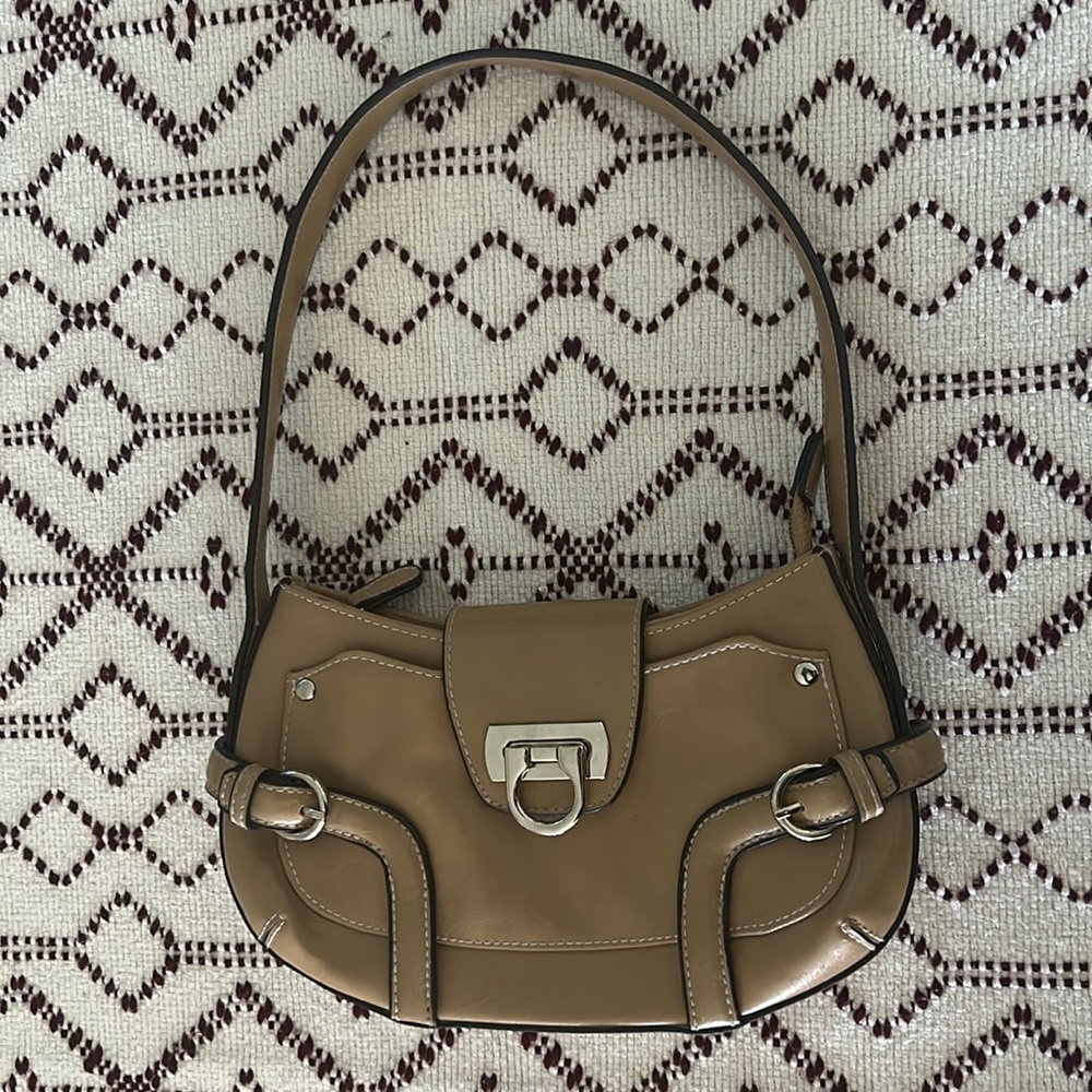 Apt.9 Faux Leather Tan Small Shoulder Bag - Picture 6 of 8